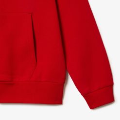 Sweatshirts | LACOSTE Sweatshirt Jogger Zippe Homme En Molleton Lacoste Avec Poche Kangourou