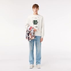 Sweatshirts | LACOSTE Sweatshirt Jogger En Pique Avec Motifs Brevets