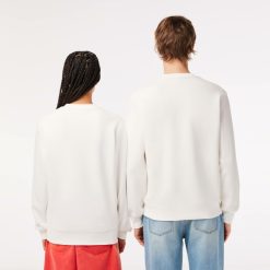 Sweatshirts | LACOSTE Sweatshirt Jogger En Pique Avec Motifs Brevets