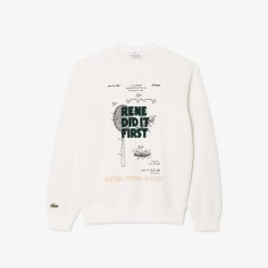 Sweatshirts | LACOSTE Sweatshirt Jogger En Pique Avec Motifs Brevets