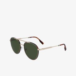 Lunettes De Soleil | LACOSTE Lunettes De Soleil Neoheritage Ovales En Metal