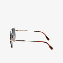 Lunettes De Soleil | LACOSTE Lunettes De Soleil Neoheritage Ovales En Metal