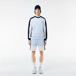 Pantalons & Shorts | LACOSTE Short Jogger Regular Fit Color-Block En Molleton Gratte