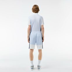 Pantalons & Shorts | LACOSTE Short Jogger Regular Fit Color-Block En Molleton Gratte