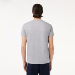 T-Shirts | LACOSTE T-Shirt Col V En Jersey De Coton Pima Uni