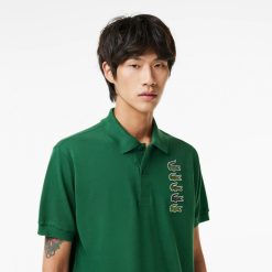 Polos | LACOSTE Polo Avec Badges Crocodiles Iconiques En Pique