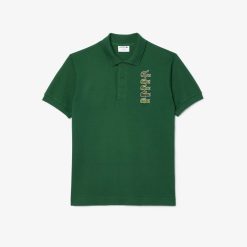 Polos | LACOSTE Polo Avec Badges Crocodiles Iconiques En Pique