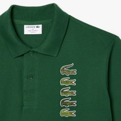 Polos | LACOSTE Polo Avec Badges Crocodiles Iconiques En Pique