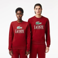 Sweatshirts | LACOSTE Sweatshirt Jogger Avec Marquage En Molleton De Coton