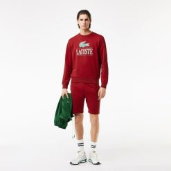 Sweatshirts | LACOSTE Sweatshirt Jogger Avec Marquage En Molleton De Coton