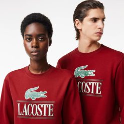 Sweatshirts | LACOSTE Sweatshirt Jogger Avec Marquage En Molleton De Coton