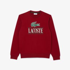 Sweatshirts | LACOSTE Sweatshirt Jogger Avec Marquage En Molleton De Coton