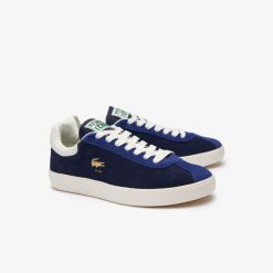 Sneakers | LACOSTE Sneakers Baseshot Femme En Cuir Velours Premium