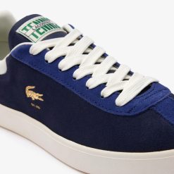 Sneakers | LACOSTE Sneakers Baseshot Femme En Cuir Velours Premium