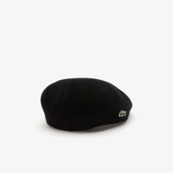 Chapeaux & Casquettes | LACOSTE Beret Unie Lacoste En Feutre De Laine Melangee