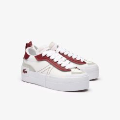 Sneakers | LACOSTE Sneakers L004 Platform Femme En Cuir Detail Colore