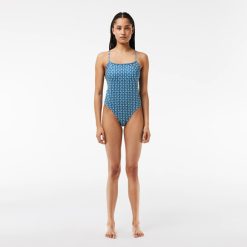 Maillots De Bain | LACOSTE Maillot De Bain Une Piece Imprime De Robert George