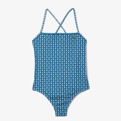 Maillots De Bain | LACOSTE Maillot De Bain Une Piece Imprime De Robert George