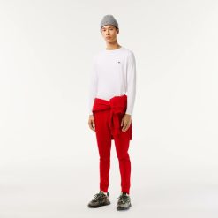 Pantalons & Shorts | LACOSTE Pantalon De Survetement Jogger Slim Fit Homme En Molleton De Coton Biologique