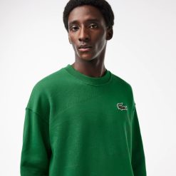 Sweatshirts | LACOSTE Sweatshirt Jogger Col Rond Homme Lacoste Loose Fit Imprime Crocodile