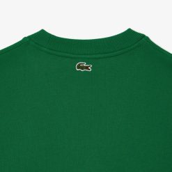 Sweatshirts | LACOSTE Sweatshirt Jogger Col Rond Homme Lacoste Loose Fit Imprime Crocodile