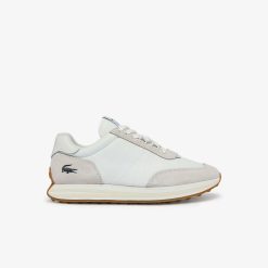 Sneakers | LACOSTE Sneakers L-Spin Femme En Tissu Avec Details Dores