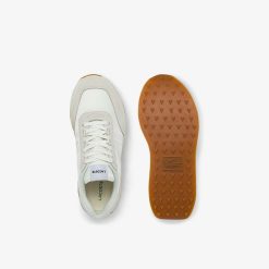 Sneakers | LACOSTE Sneakers L-Spin Femme En Tissu Avec Details Dores