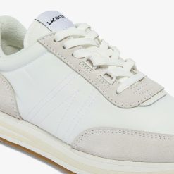 Sneakers | LACOSTE Sneakers L-Spin Femme En Tissu Avec Details Dores