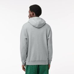 Sweatshirts | LACOSTE Sweatshirt A Capuche Loose Fit Imprime Monogramme