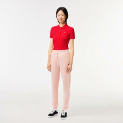 Pantalons & Shorts | LACOSTE Pantalon De Survetement Jogger Femme Lacoste En Molleton