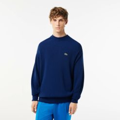 Pullovers | LACOSTE Pull Homme Lacoste Relaxed Fit Col Rond En Laine