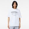 T-Shirts | LACOSTE T-Shirt Homme Lacoste Loose Fit En Pique De Coton Biologique