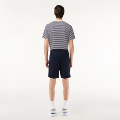 Pantalons & Shorts | LACOSTE Short Paris Pique Interlock Avec Lisere Contraste