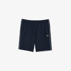 Pantalons & Shorts | LACOSTE Short Paris Pique Interlock Avec Lisere Contraste