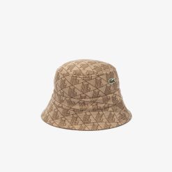 Chapeaux & Casquettes | LACOSTE Bob Reversible En Jacquard A Monogramme Signature