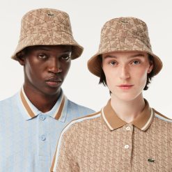 Chapeaux & Casquettes | LACOSTE Bob Reversible En Jacquard A Monogramme Signature