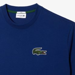 T-Shirts | LACOSTE T-Shirt Unie Loose Fit Avec Grand Crocodile Coton Epais