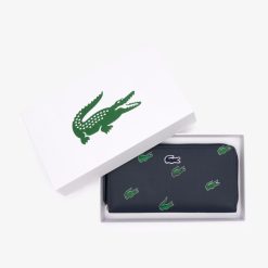 Portefeuilles & Petite Maroquinerie | LACOSTE Portefeuille Zippe A Imprime Crocodile