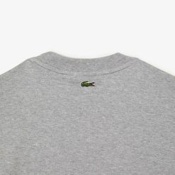 T-Shirts | LACOSTE T-Shirt Unie Loose Fit Avec Grand Crocodile Coton Epais