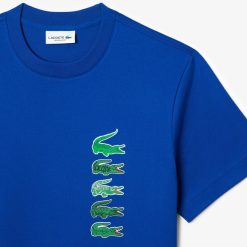 T-Shirts | LACOSTE T-Shirt Regular Fit Avec Crocodiles Iconiques