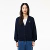 Pullovers | LACOSTE Cardigan Col V Femme Lacoste En Coton Biologique