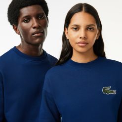 Sweatshirts | LACOSTE Sweatshirt Jogger Unie Lacoste Loose Fit Avec Badge Crocodile