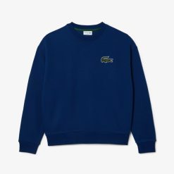 Sweatshirts | LACOSTE Sweatshirt Jogger Unie Lacoste Loose Fit Avec Badge Crocodile