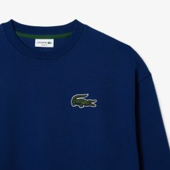 Sweatshirts | LACOSTE Sweatshirt Jogger Unie Lacoste Loose Fit Avec Badge Crocodile