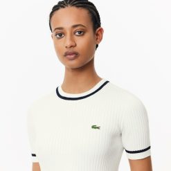 Pullovers | LACOSTE Pull Col Rond En Maille 3D Sans Couture