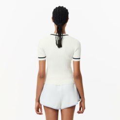 Pullovers | LACOSTE Pull Col Rond En Maille 3D Sans Couture