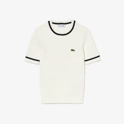 Pullovers | LACOSTE Pull Col Rond En Maille 3D Sans Couture