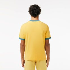 T-Shirts | LACOSTE T-Shirt Avec Imprime Lacoste Et Details Contrastes