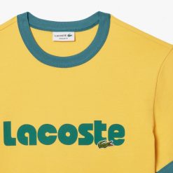 T-Shirts | LACOSTE T-Shirt Avec Imprime Lacoste Et Details Contrastes