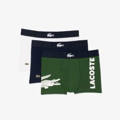 Sous-Vetements & Vetements D'Interieur | LACOSTE Lot De 3 Boxers Courts Depareilles